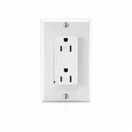 Leviton 15A Tr Surge Receptacle T5280-W